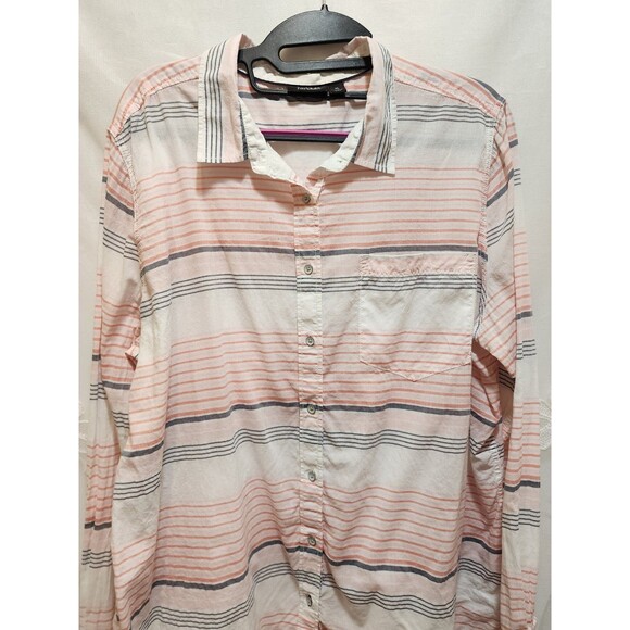 A New Approach Womens XL Pink Shirt Button up Stripes Preppy Feminine Soft Girl - Picture 7 of 16
